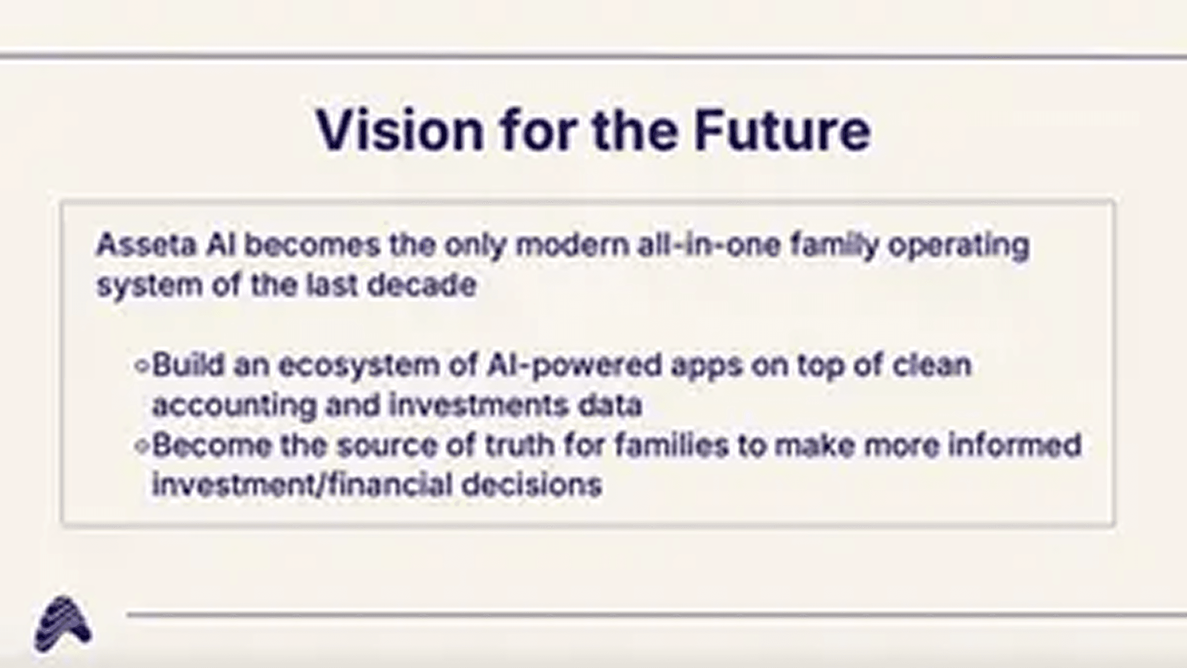 Asseta AI pitch deck — slide 11