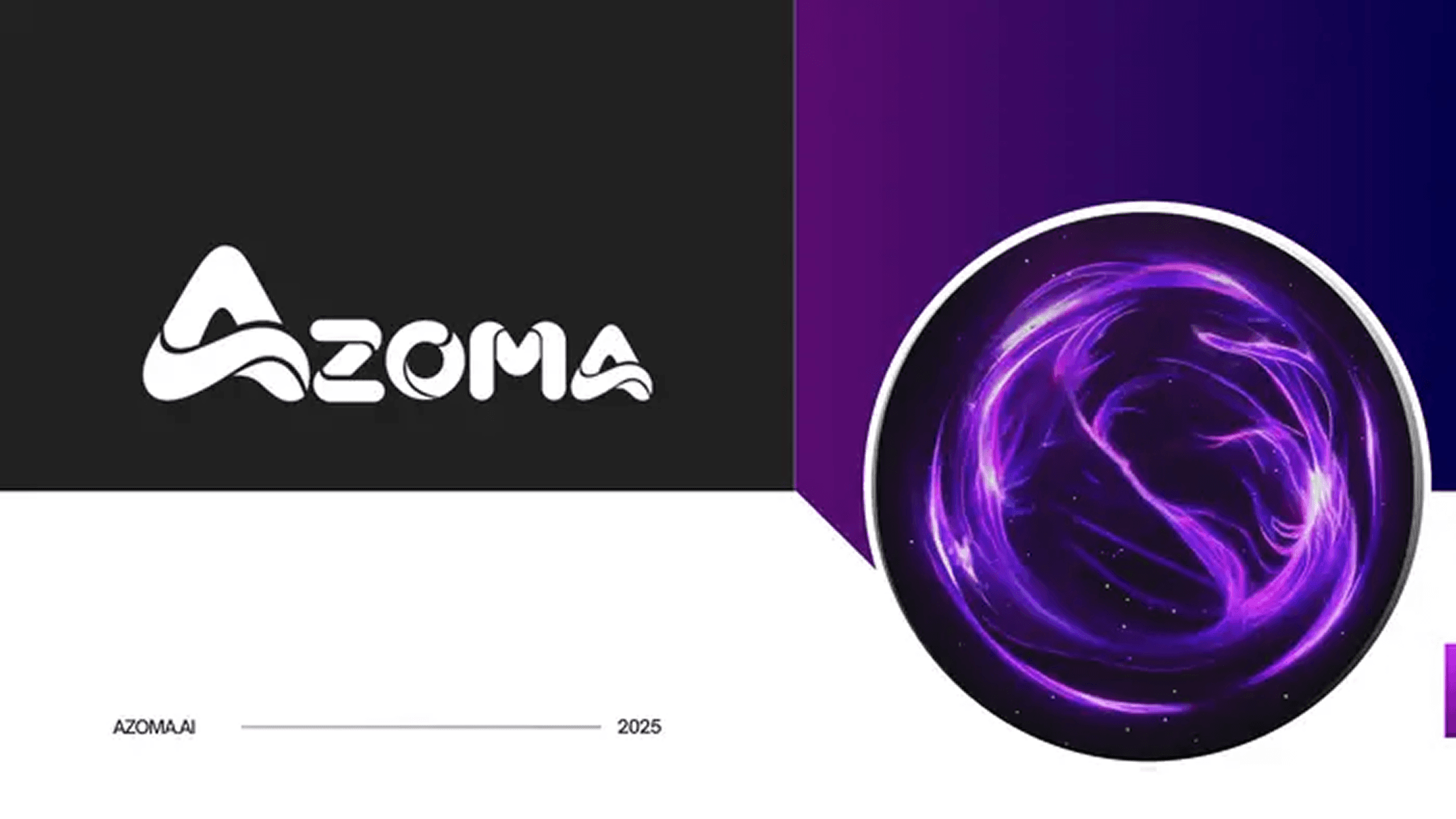 Azoma pitch deck — slide 1