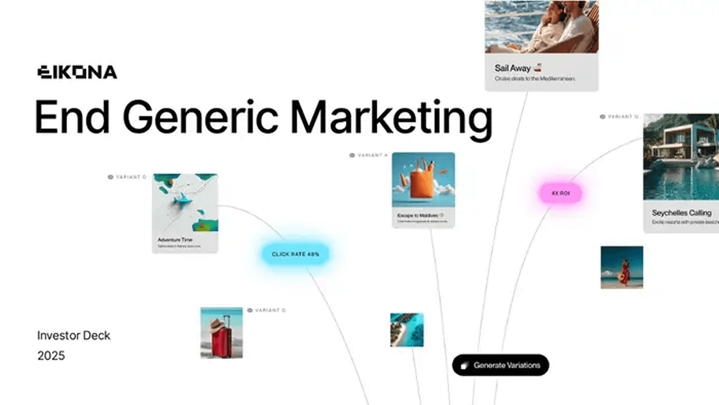 Eikona pitch deck — slide 1