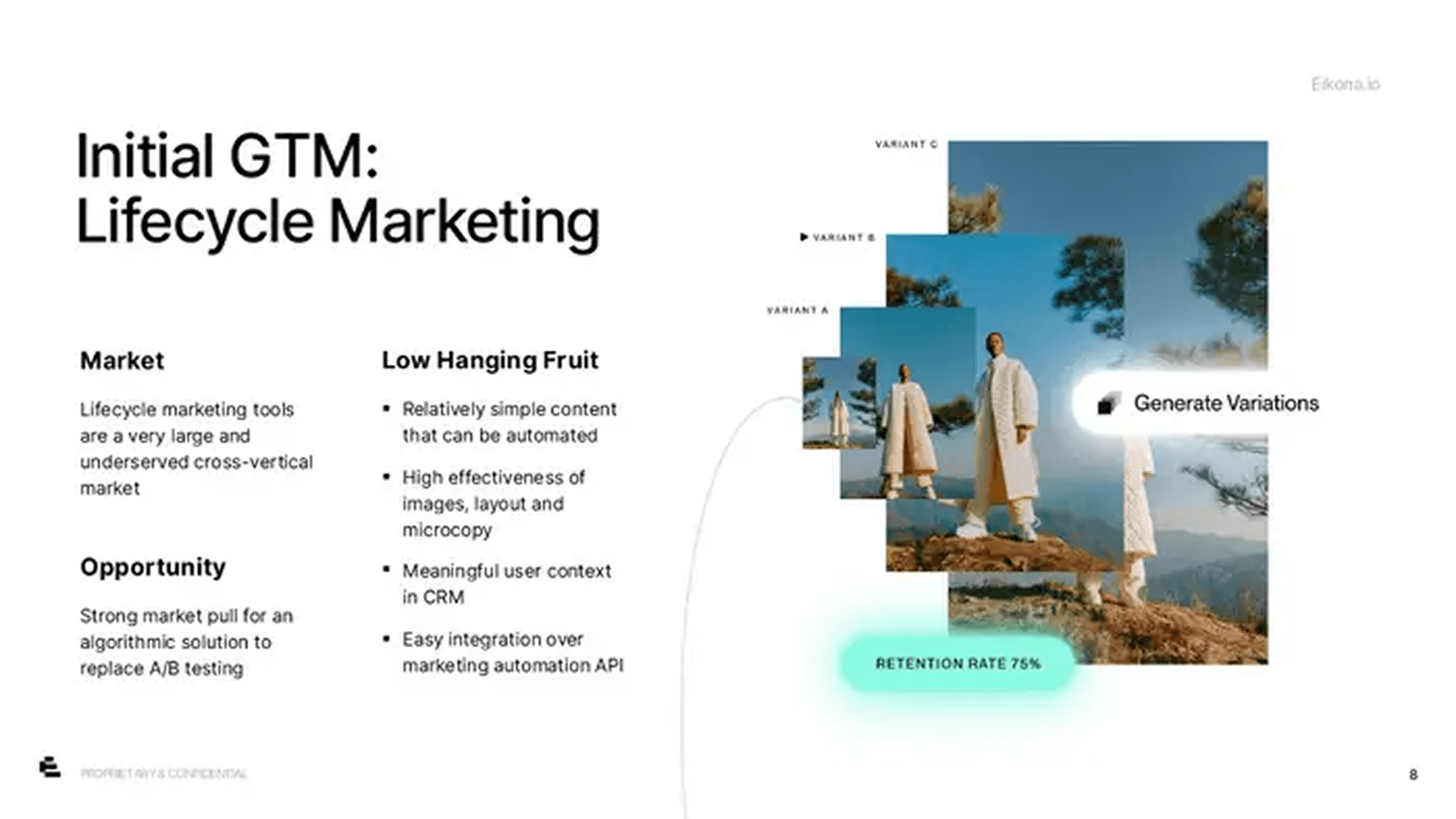 Eikona pitch deck — slide 8