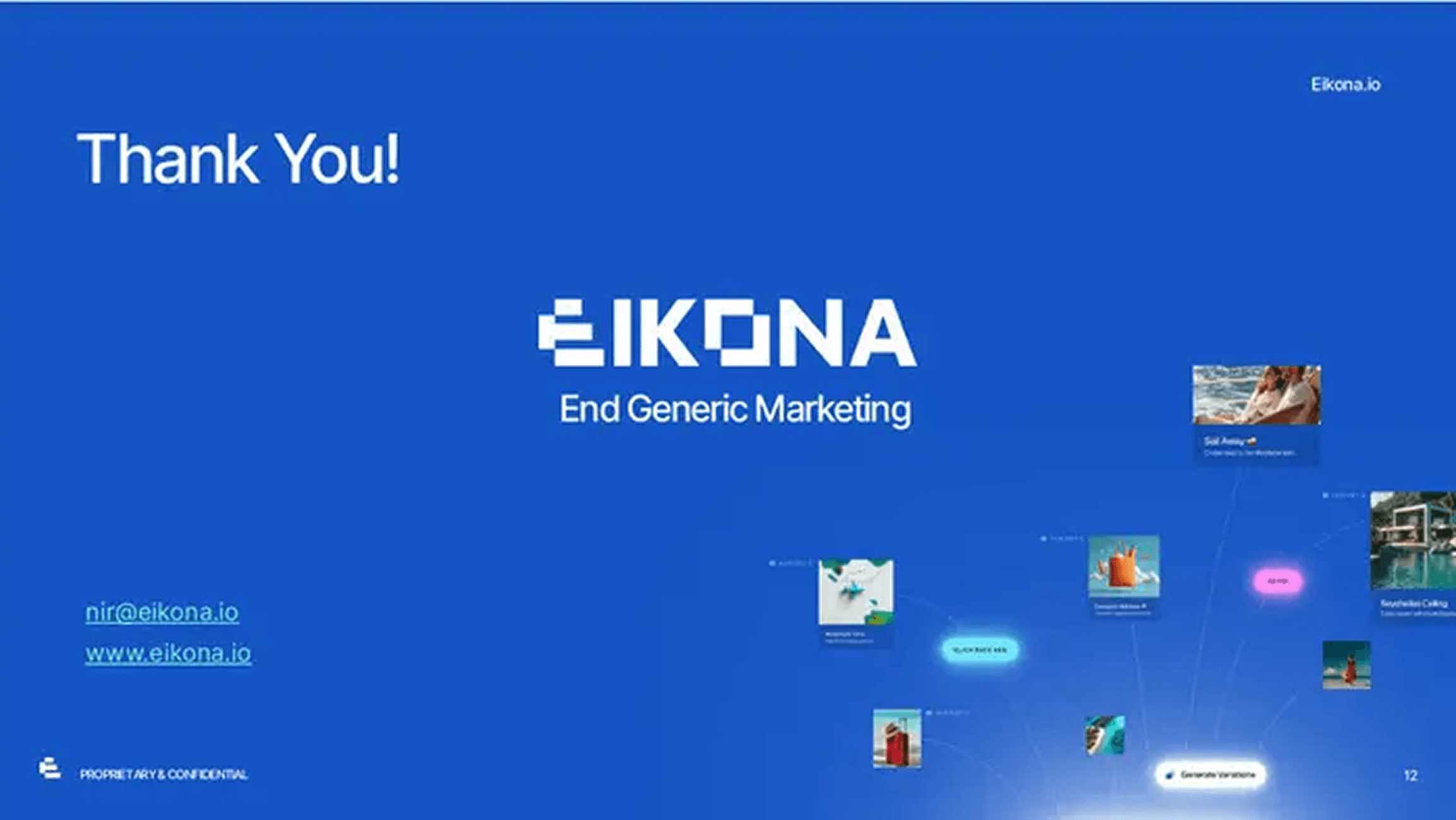 Eikona pitch deck — slide 12
