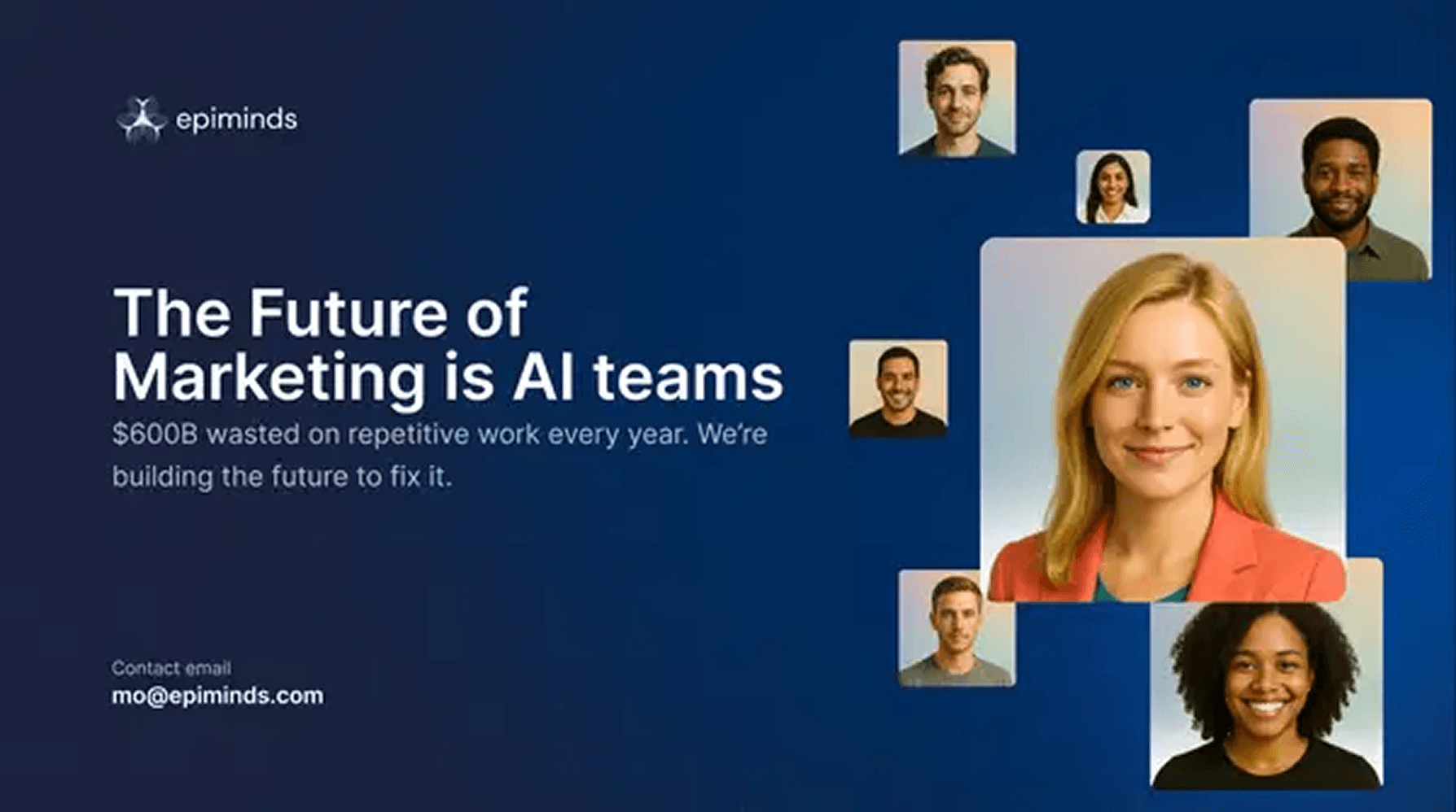Epiminds pitch deck — slide 1