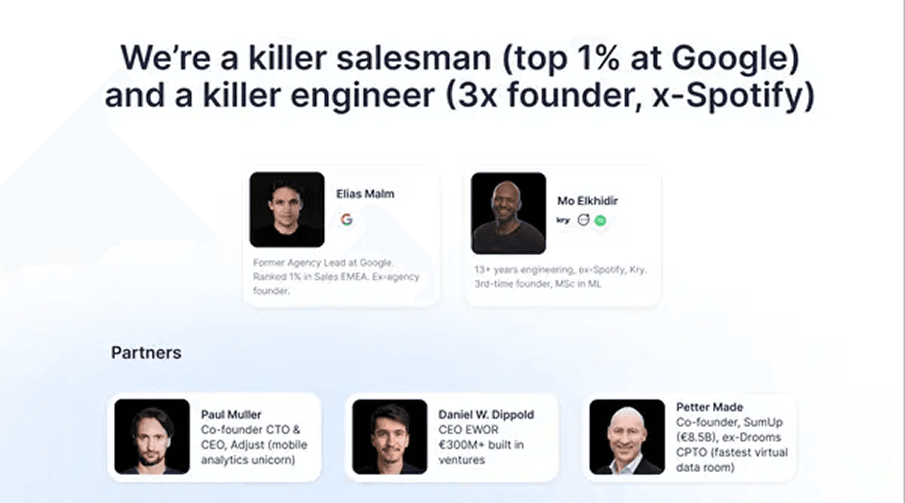 Epiminds pitch deck — slide 2