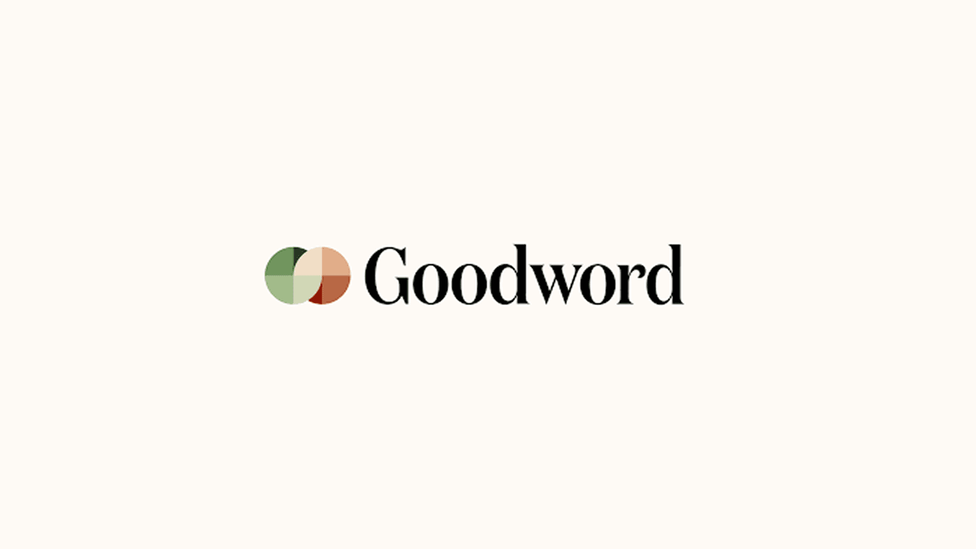 Goodword pitch deck cover