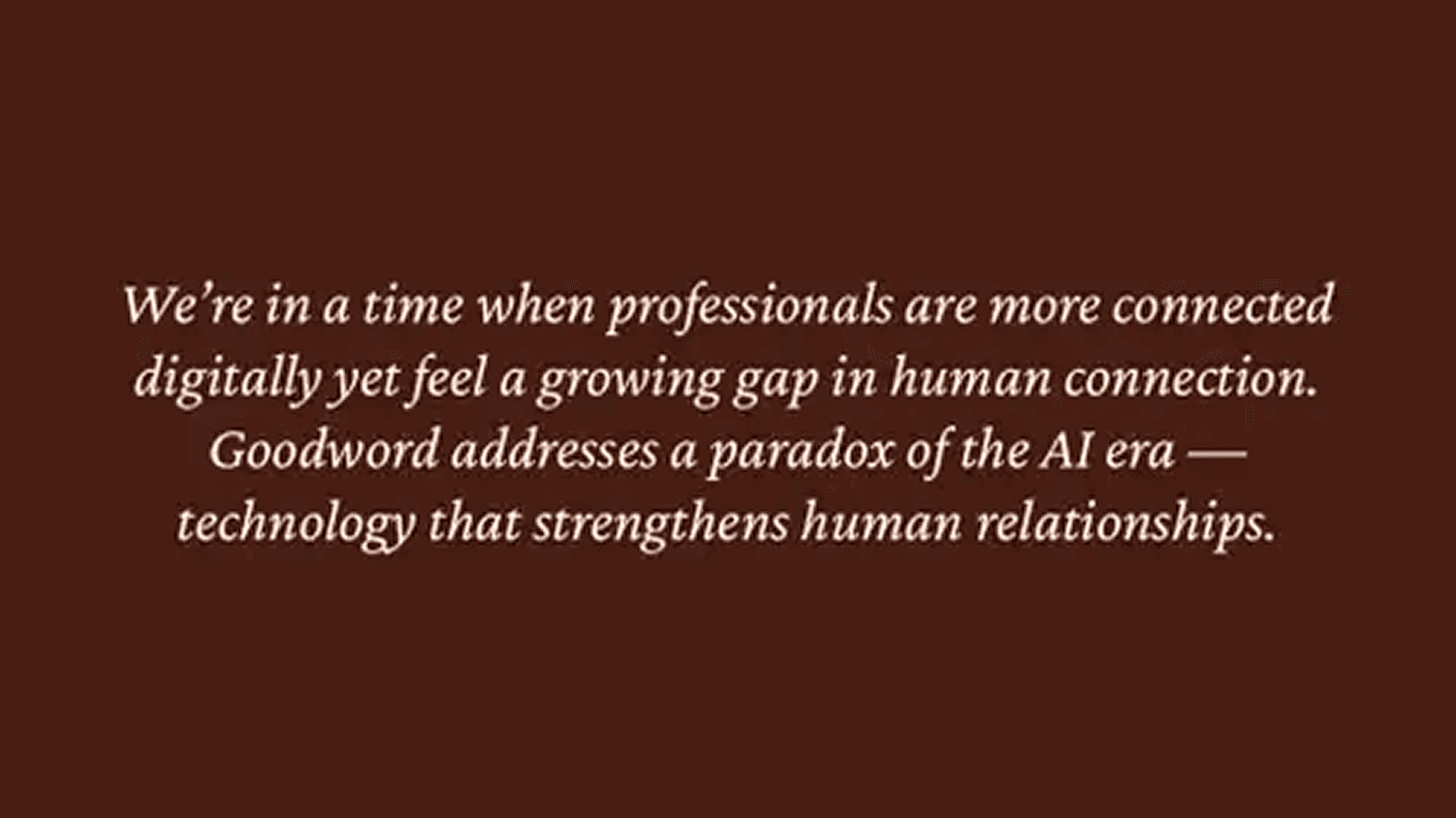 Goodword pitch deck — slide 6