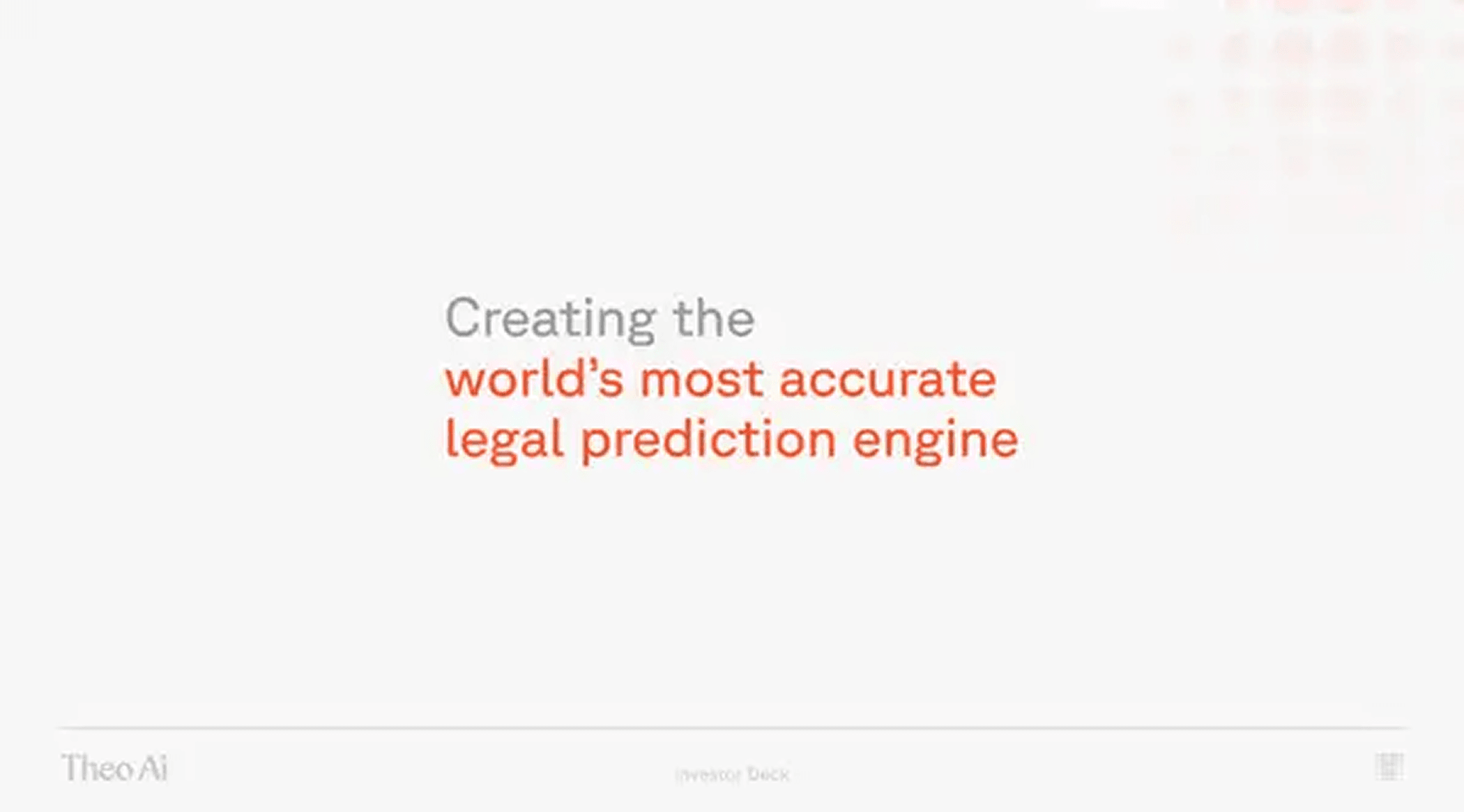 Theo AI pitch deck — slide 2
