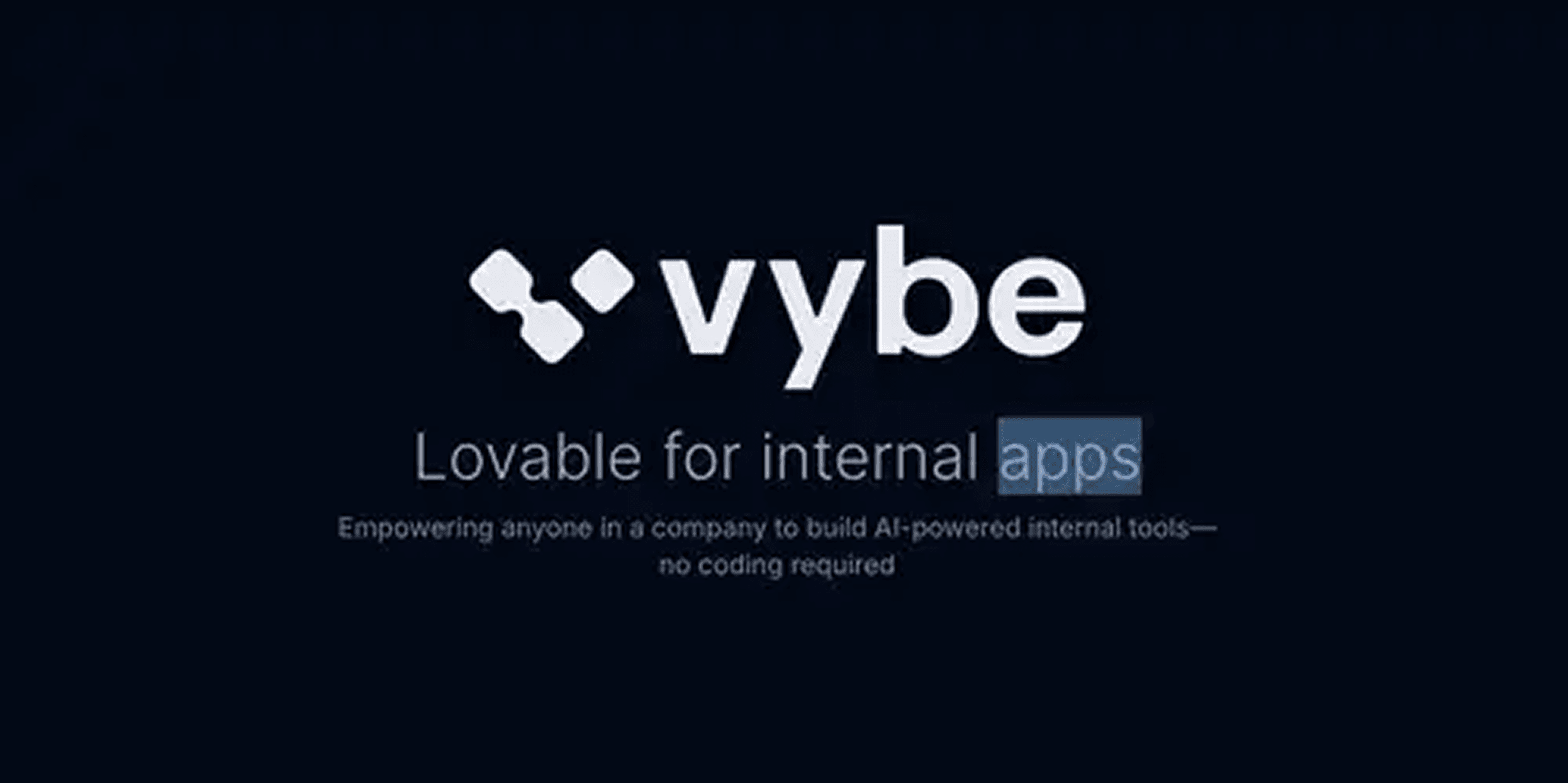 Vybe pitch deck — slide 1