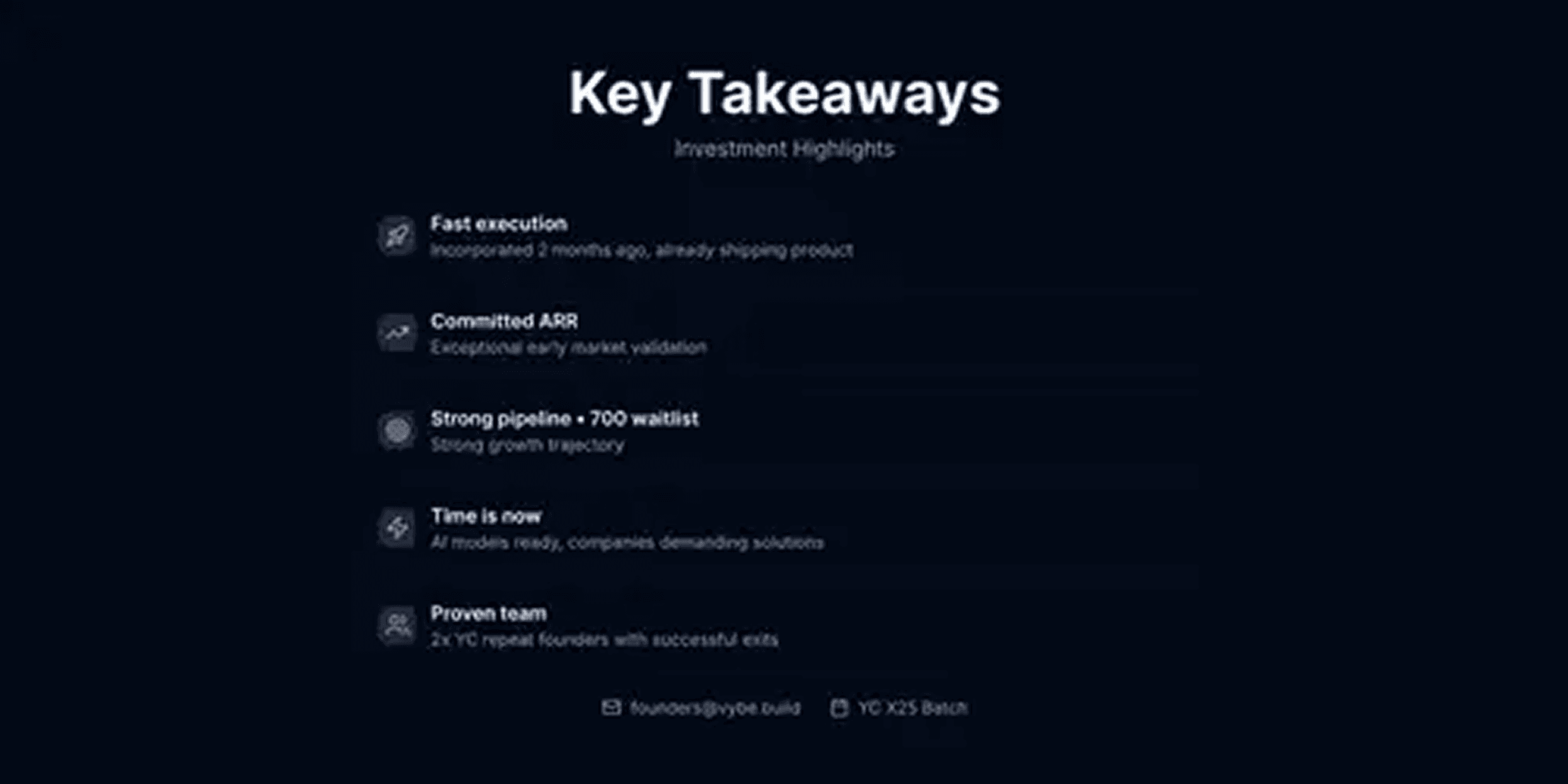 Vybe pitch deck — slide 7
